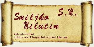 Smiljko Milutin vizit kartica